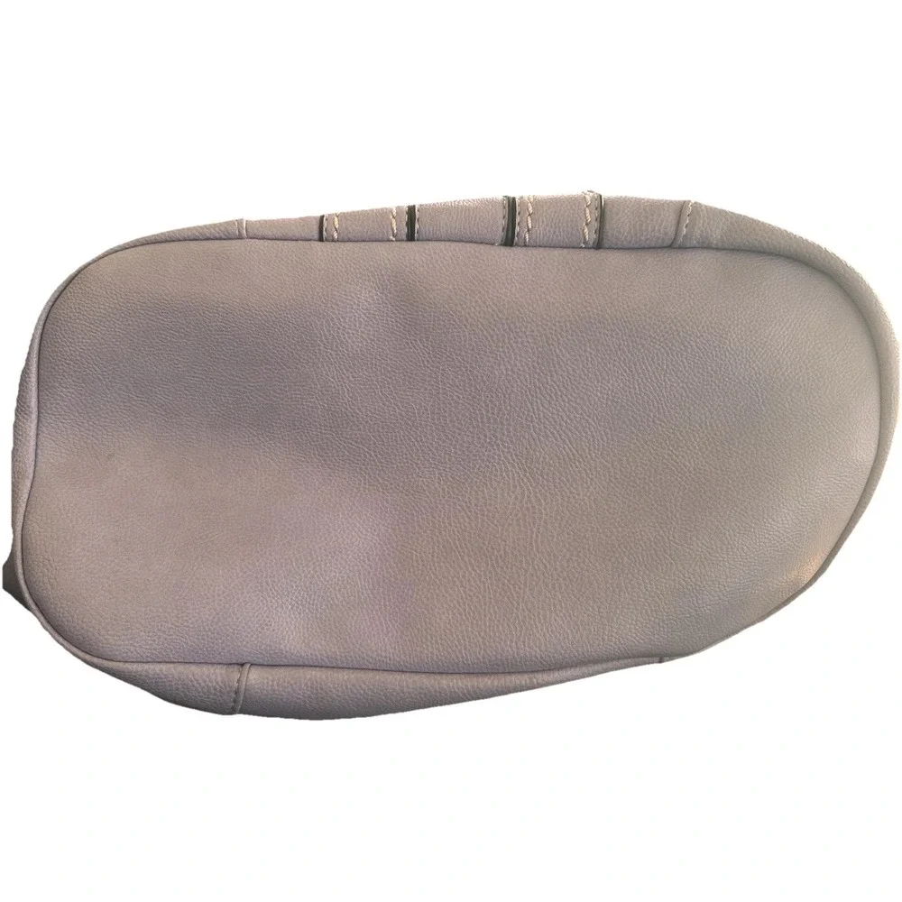 B.LUSH Vegan Leather‎ Large 2 Compartment Purse Bag Dusty Soft Purple